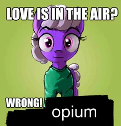 Size: 779x815 | Tagged: safe, artist:uteuk, derpibooru import, oc, oc:natrix capefiv, unofficial characters only, earth pony, pony, female, image, impact font, jpeg, looking at you, mare, meme, ponified meme