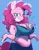 Size: 1443x1833 | Tagged: suggestive, artist:pussylugubrious, derpibooru import, pinkie pie, anthro, earth pony, belly button, belly piercing, bellyring, between breasts, big breasts, breasts, busty pinkie pie, chubby, fat boobs, female, grin, hands-free bubble tea challenge, image, jpeg, large belly, midriff, piercing, plump, shrug, smiling, solo, solo jazz