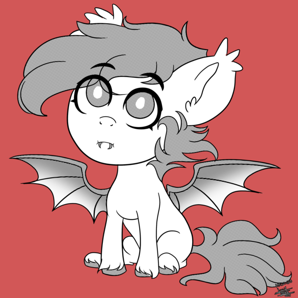 Size: 2500x2500 | Tagged: safe, artist:scarlett-letter, derpibooru import, oc, oc:nimbus cloud, bat pony, chibi, cute, image, male, png