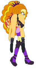 Size: 2098x3765 | Tagged: suggestive, artist:gmaplay, derpibooru import, adagio dazzle, sunset shimmer, equestria girls, ass, bunset shimmer, butt, carrying, face down ass up, image, looking at butt, png, solo, the ass was fat, the ass was too fat, unconscious, victorious villain