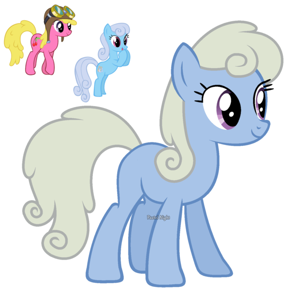 Size: 1513x1539 | Tagged: safe, artist:pastelnightyt, derpibooru import, cherry berry, linky, shoeshine, oc, earth pony, pony, female, image, magical lesbian spawn, mare, offspring, parent:cherry berry, parent:shoeshine, png, simple background, transparent background