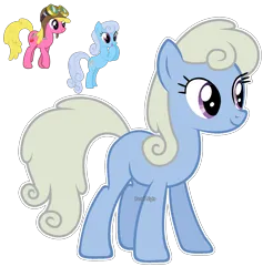 Size: 1513x1539 | Tagged: safe, artist:pastelnightyt, derpibooru import, cherry berry, linky, shoeshine, oc, earth pony, pony, female, image, magical lesbian spawn, mare, offspring, parent:cherry berry, parent:shoeshine, png, simple background, transparent background