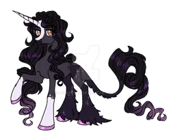 Size: 1024x803 | Tagged: safe, artist:lynesssan, derpibooru import, oc, oc:moonlight shadow, unofficial characters only, pony, unicorn, deviantart watermark, female, image, mare, obtrusive watermark, png, simple background, solo, transparent background, watermark