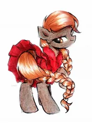 Size: 1572x2095 | Tagged: safe, artist:liaaqila, derpibooru import, oc, oc:honour bound, unofficial characters only, earth pony, pony, fanfic:everyday life with guardsmares, clothes, commission, dress, earth pony oc, everyday life with guardsmares, female, gala dress, guardsmare, image, jpeg, looking at you, mare, royal guard, simple background, white background