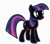 Size: 10000x8887 | Tagged: safe, artist:gratlofatic, edit, twibooru exclusive, vector edit, twilight sparkle, pony, unicorn, absurd resolution, black repaint, featured image, female, funko, image, mare, png, recolor, simple background, solo, toy, transparent background, unicorn twilight, vector