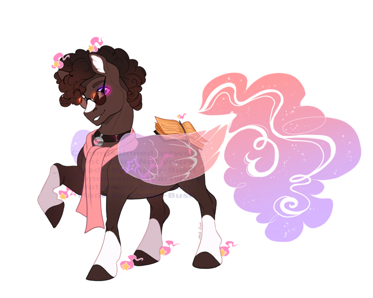 Size: 2500x2000 | Tagged: safe, artist:shady-bush, derpibooru import, oc, oc:felix, original species, pony, scented pony, clothes, image, male, png, scarf, simple background, solo, stallion, sunglasses, transparent background
