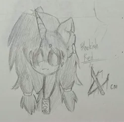 Size: 3344x3288 | Tagged: safe, derpibooru import, oc, oc:blackish red, unofficial characters only, monster pony, original species, pony, spiderpony, unicorn, fanfic:spider equestria, cutie mark, female, image, jpeg, mare, traces