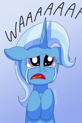 Size: 1080x1613 | Tagged: safe, artist:fruiitypieq, artist:shycookieq, derpibooru import, trixie, pony, unicorn, crying, female, gradient background, image, png, sad, solo