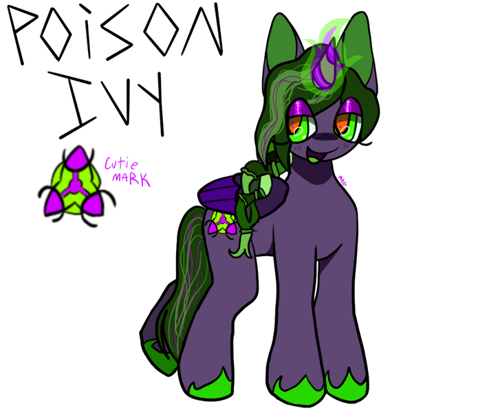 Size: 1108x918 | Tagged: safe, artist:mdq, derpibooru import, oc, oc:poison ivy, unofficial characters only, alicorn, pony, colored hooves, cutie mark, female, fire, folded wings, image, lidded eyes, magic, mare, open mouth, open smile, png, reference sheet, simple background, smiling, solo, unshorn fetlocks, white background, wings