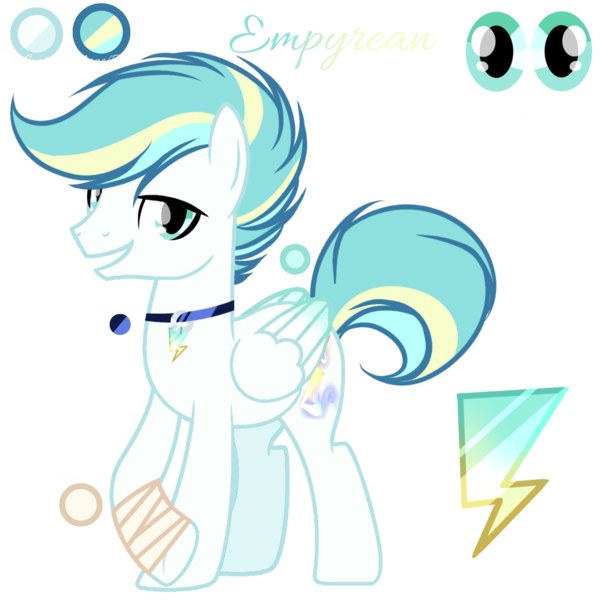 Size: 1280x1280 | Tagged: safe, artist:harmonyvitality-yt, derpibooru import, oc, unofficial characters only, pegasus, pony, bandage, base used, choker, grin, image, male, offspring, parent:sky stinger, parent:vapor trail, parents:vaporsky, pegasus oc, png, simple background, smiling, solo, stallion, transparent background, wings