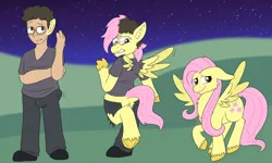 Size: 1280x768 | Tagged: safe, artist:detectivecoon, derpibooru import, fluttershy, oc, human, pegasus, pony, female, human to pony, image, jpeg, male, male to female, mare, rule 63, transformation, transformation sequence, transgender transformation