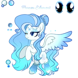 Size: 2048x2048 | Tagged: safe, artist:harmonyvitality-yt, derpibooru import, ponified, pegasus, pony, base used, elsa, female, frozen (movie), image, mare, one eye closed, png, rearing, simple background, solo, transparent background, wink