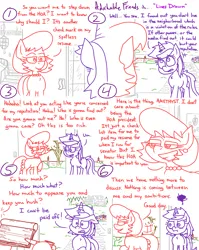 Size: 4779x6013 | Tagged: safe, artist:adorkabletwilightandfriends, derpibooru import, amethyst star, oc, oc:patricia, changeling, pony, unicorn, comic:adorkable twilight and friends, adorkable, adorkable friends, ambitions, angry, car, character development, check, checkbook, comic, concern, conversation, corrupted, cunning, cute, dialogue, door, dork, ear piercing, earring, house, image, jewelry, mansion, necklace, neighborhood, pen, piercing, png, ponyville, smiling, stairs, upset