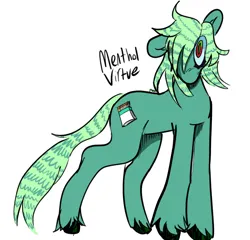 Size: 1303x1253 | Tagged: safe, artist:maggot, derpibooru import, oc, oc:menthol virtue, unofficial characters only, earth pony, pony, hair over one eye, hooves, image, jpeg, looking at you, simple background, solo, unshorn fetlocks, white background