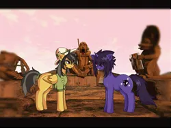 Size: 4000x3000 | Tagged: safe, artist:sleepymist, derpibooru import, daring do, oc, oc:mist avalon, image, png