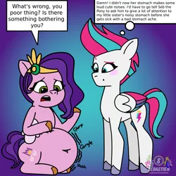 Size: 3000x3000 | Tagged: suggestive, artist:mrstheartist, derpibooru import, pipp petals, zipp storm, my little pony: tell your tale, belly, belly button, g5, growling, image, png