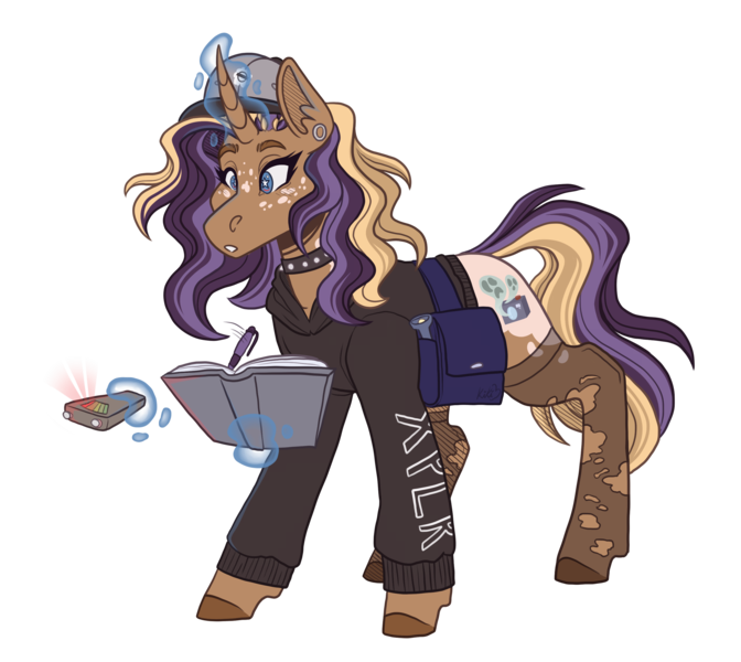 Size: 2800x2500 | Tagged: safe, artist:kikirdcz, derpibooru import, oc, unofficial characters only, pony, unicorn, book, female, image, magic, mare, png, simple background, solo, transparent background