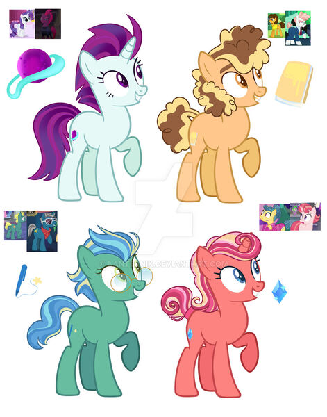 Size: 1024x1304 | Tagged: safe, artist:lanternik, derpibooru import, cheese sandwich, svengallop, oc, earth pony, pony, unicorn, base used, deviantart watermark, earth pony oc, glasses, grin, horn, image, jpeg, male, obtrusive watermark, parent:cheese sandwich, parent:rarity, parent:svengallop, parent:tempest shadow, screencap reference, simple background, smiling, stallion, unicorn oc, watermark, white background