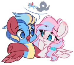 Size: 2653x2340 | Tagged: safe, artist:emberslament, derpibooru import, oc, oc:demure breeze, pegasus, pony, chibi, clothes, image, png, simple background, transparent background, uniform, wonderbolt trainee uniform