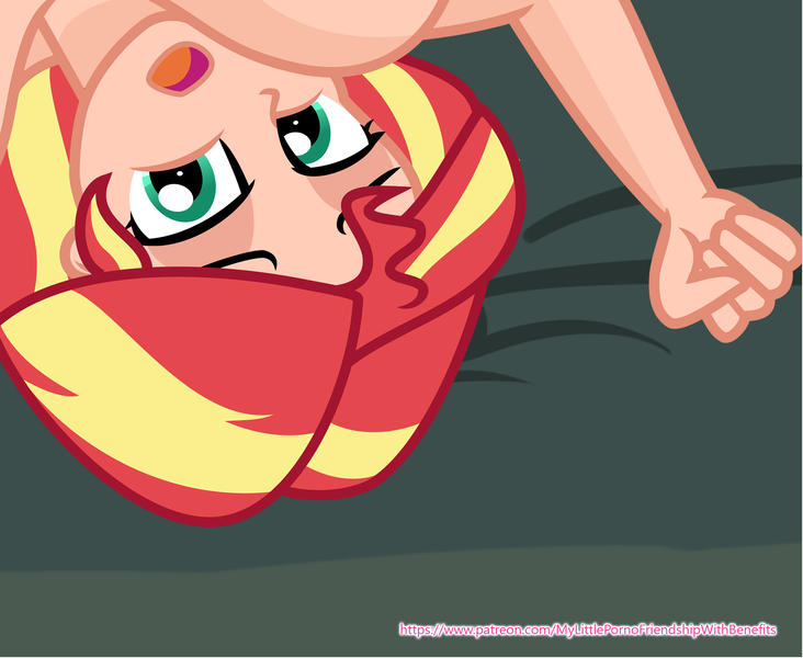 Size: 1783x1462 | Tagged: suggestive, artist:twinon, derpibooru import, editor:wild stallions, sunset shimmer, comic:the first incestuous foal of sunset shimmer, equestria girls, advertisement, big breasts, breasts, clenched fist, huge breasts, human coloration, image, implied incest, implied sex, implied sunny siblings, patreon, patreon preview, png, preview, upside down