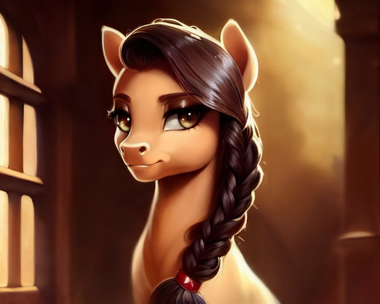 Size: 1920x1536 | Tagged: safe, derpibooru import, editor:siber, machine learning generated, purplesmart.ai, stable diffusion, oc, oc:honour bound, unofficial characters only, earth pony, pony, fanfic:everyday life with guardsmares, female, image, looking at you, mare, png, sitting, solo