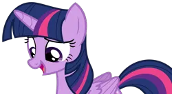 Size: 3288x1819 | Tagged: safe, artist:sketchmcreations, derpibooru import, twilight sparkle, twilight sparkle (alicorn), alicorn, pony, twilight time, female, image, looking down, mare, open mouth, open smile, png, simple background, smiling, solo, transparent background, vector