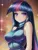 Size: 512x682 | Tagged: safe, derpibooru import, editor:sammykun, machine learning generated, novelai, stable diffusion, twilight sparkle, human, equestria girls, anime style, beautiful, breasts, busty twilight sparkle, clothes, dress, female, galaxy, glow, humanized, image, jpeg, long hair, looking at you, prompter:sammykun, sleeveless, smiling, solo, solo female, space, sparkles, sparkly eyes, stars, sweater, turtleneck, wingding eyes