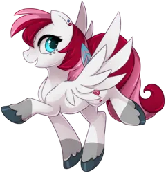 Size: 1380x1437 | Tagged: safe, artist:kamirah, derpibooru import, oc, oc:rouge swirl, unofficial characters only, pegasus, pony, commission, female, image, looking at you, mare, png, simple background, solo, transparent background