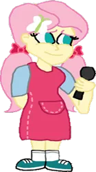 Size: 268x480 | Tagged: safe, artist:bigpurplemuppet99, derpibooru import, edit, editor:incredibubbleirishguy, vector edit, fluttershy, annie (little einsteins), bow, clothes, cute, dress, hair bow, image, little einsteins, microphone, pigtails, png, shyabetes, simple background, transparent background, vector