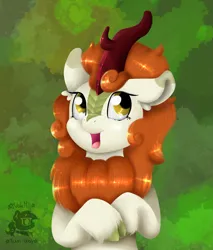 Size: 2433x2859 | Tagged: safe, derpibooru import, autumn blaze, kirin, image, png, redraw