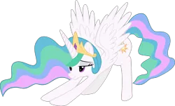 Size: 6000x3614 | Tagged: safe, artist:firlin123, derpibooru import, princess celestia, alicorn, pony, female, image, iwtcird, mare, meme, no neck, png, scrunchy face, simple background, solo, spread wings, stretching, transparent background, vector, wings