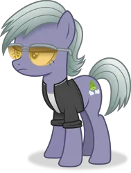 Size: 3159x4173 | Tagged: safe, artist:anime-equestria, derpibooru import, limestone pie, earth pony, pony, alternate hairstyle, clothes, female, image, jacket, mare, png, simple background, solo, sunglasses, tomboy, transparent background, vector
