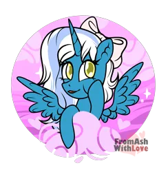 Size: 1950x2000 | Tagged: safe, artist:loverashley, derpibooru import, oc, oc:fleurbelle, unofficial characters only, alicorn, pony, alicorn oc, bow, bust, cheek squish, commission, ear fluff, female, hair bow, horn, image, mare, png, simple background, solo, spread wings, squishy cheeks, transparent background, wings, ych result