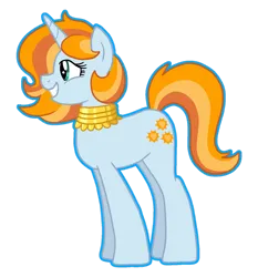 Size: 1280x1372 | Tagged: safe, artist:queertrixie, derpibooru import, oc, oc:golden sun, pony, unicorn, female, image, magical lesbian spawn, mare, offspring, parent:sunset shimmer, parent:trixie, parents:suntrix, png, simple background, solo, transparent background