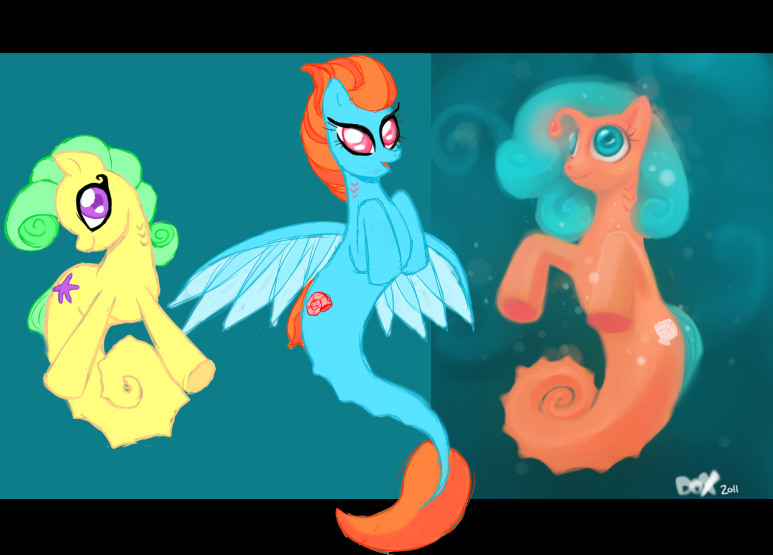Size: 773x555 | Tagged: safe, artist:pandadox, derpibooru import, oc, unofficial characters only, sea pony, angler seapony, image, png, sea pony oc, wings