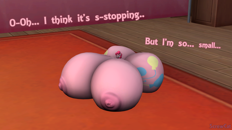 Size: 3840x2160 | Tagged: questionable, artist:screwcat, derpibooru import, part of a set, pinkie pie, anthro, earth pony, plantigrade anthro, series:shortstack ponk, 3d, balloonbutt, bed, bedroom, big breasts, breast expansion, breast hold, breasts, busty pinkie pie, butt, butt expansion, concerned, dialogue, female, growth, huge breasts, huge butt, hyper, hyper breasts, hyper butt, image, impossibly large breasts, impossibly large butt, large butt, micro, nipples, nudity, part of a series, png, revamped anthros, sequence, shortstack, shrinking, solo, solo female, source filmmaker, wide hips, worried