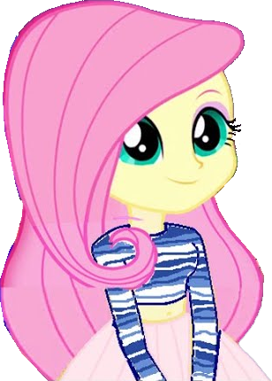 Size: 308x430 | Tagged: safe, derpibooru import, edit, vector edit, fluttershy, equestria girls, belly button, clothes, exposed belly, female, image, long skirt, png, shirt, skirt, striped shirt, vector