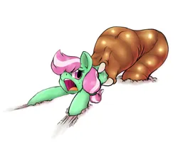 Size: 1019x860 | Tagged: suggestive, artist:doomfister, artist:plaguetyranno, artist:silent-e, derpibooru import, minty, earth pony, pony, worm, drool, female, g3, image, mare, minty (g4), png, story in the source, vore