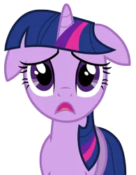 Size: 5862x7500 | Tagged: safe, artist:estories, derpibooru import, twilight sparkle, pony, unicorn, female, floppy ears, image, mare, oh no, open mouth, png, simple background, solo, transparent background, unicorn twilight, vector