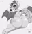 Size: 5473x5797 | Tagged: suggestive, artist:zombiedolly, derpibooru import, oc, oc:sweetie swirl, bat pony, pony, bat pony oc, bat wings, butt, commission, embarrassed, huge butt, large butt, looking at you, looking back, musk, musky butt, plot, simple background, smiling, smiling at you, solo, sweat, sweaty butt, the ass was fat, thick, thighs, thunder thighs, wide hips, wings