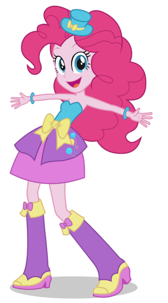 Size: 1024x1844 | Tagged: safe, artist:negasun, derpibooru import, pinkie pie, equestria girls, fall formal outfits, hat, image, png, simple background, solo, transparent background, vector