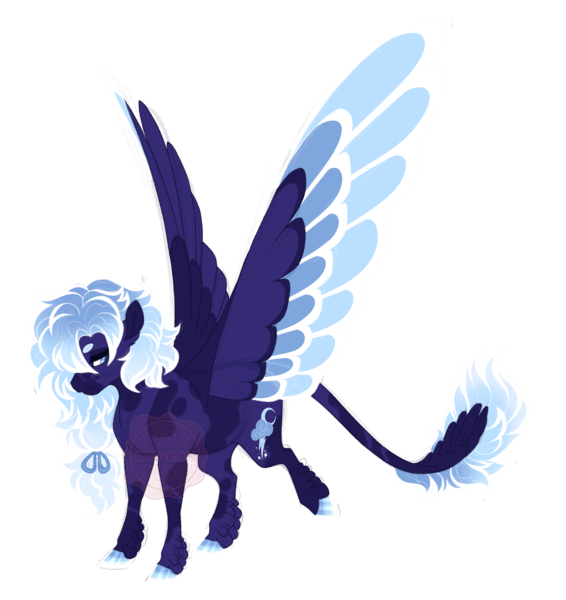 Size: 3300x3500 | Tagged: safe, artist:gigason, derpibooru import, oc, oc:sprite, pegasus, pony, colored wings, image, magical lesbian spawn, multicolored wings, offspring, parent:princess luna, parent:rolling thunder, png, simple background, solo, transparent background, wings