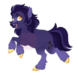 Size: 2612x2500 | Tagged: safe, artist:gigason, derpibooru import, oc, oc:midnight sky, earth pony, pony, fangs, female, image, mare, offspring, parent:cheerilee, png, simple background, solo, transparent background