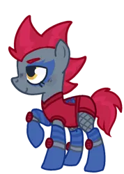 Size: 597x840 | Tagged: safe, derpibooru import, idw, earth pony, pony, friends forever, spoiler:comic, background pony, clothes, comic, image, mischievous, my little pony: comic, photo, png, shadowsmack, show accurate, simple background, transparent background
