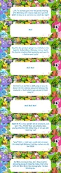 Size: 2048x5782 | Tagged: safe, derpibooru import, official, pinkie pie, trixie, earth pony, pony, unicorn, brooch, cape, clothes, dialogue, dialogue box, event, female, gameloft, hat, image, jewelry, mare, mobile game, my little pony: magic princess, png, speech bubble, text, trixie's cape, trixie's hat