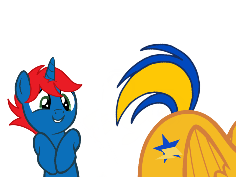 Size: 2048x1536 | Tagged: safe, artist:alari1234-bases, artist:mlpfan3991, artist:ry-bluepony1, derpibooru import, oc, oc:flare spark, oc:train track, unofficial characters only, pegasus, unicorn, base used, butt, flank, hair, image, mane, png, show accurate, simple background, tail, transparent background, wings