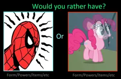 Size: 1035x676 | Tagged: safe, derpibooru import, pinkie pie, image, marvel, pinkie sense, png, spider-man