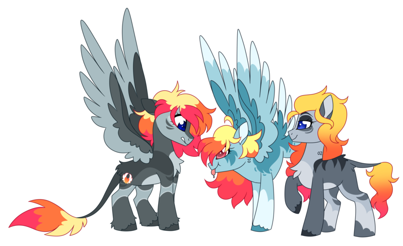 Size: 7283x4441 | Tagged: safe, artist:crazysketch101, derpibooru import, oc, oc:01, oc:02, oc:crazy looncrest, earth pony, pegasus, pony, image, png