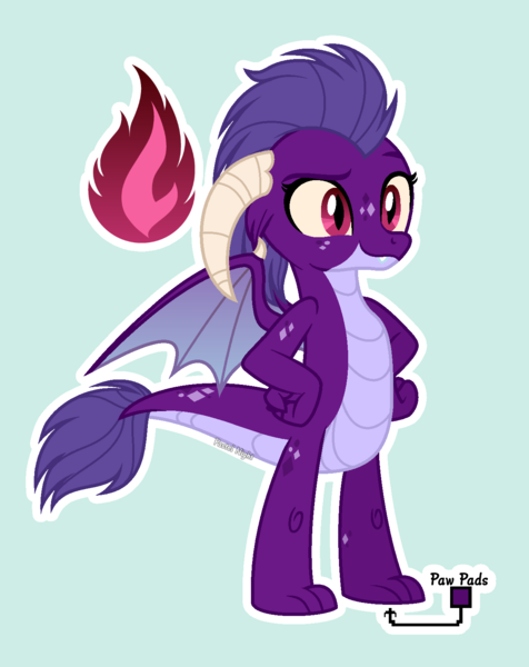 Size: 1275x1606 | Tagged: safe, artist:pastelnightyt, derpibooru import, oc, oc:freya, dragon, base used, female, image, offspring, parent:garble, parent:princess ember, parents:emble, png, solo