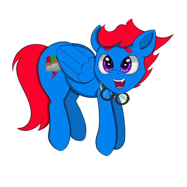 Size: 4200x4200 | Tagged: safe, artist:engi, derpibooru import, oc, oc:engi, unofficial characters only, pegasus, pony, goggles, image, looking at you, male, open mouth, outline, pegasus oc, png, simple background, solo, transparent background, white outline, wings